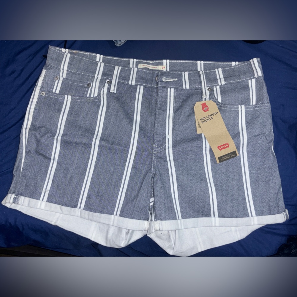 Levi Striped Shorts